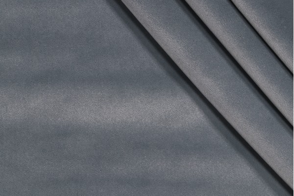 Thibaut Velvet Upholstery Fabric in Steel