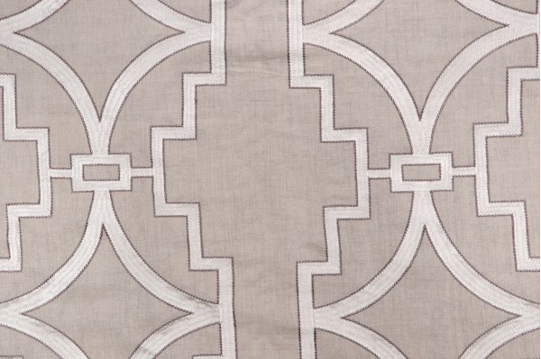 Anna French Songyue W736147 Embroidered Drapery Fabric in Natural for Thibaut