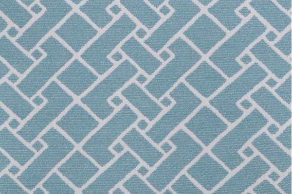 Thibaut Parquet W80549 Woven Solution Dyed Acrylic Outdoor Fabric in Spa Blue