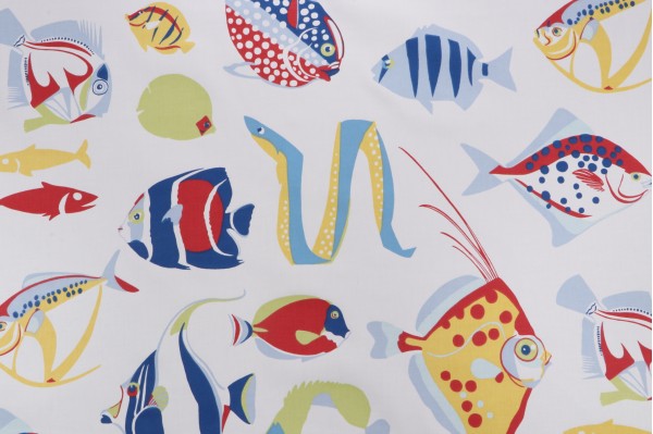 Click for 12 Yards Thibaut Cozumel F916040 Printed Cotton Drapery Fabric in Red, White and Blue Thibaut Cozumel F916040 Printed Cotton Drapery Fabric in Red, White and Blue