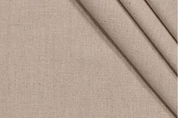 P Kaufmann Weathered Linen Woven Decorator Fabric in Natural