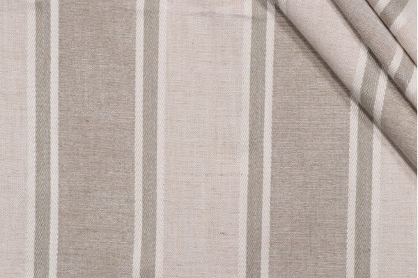 P Kaufmann Loam Woven Chenille Upholstery Fabric in Stone 