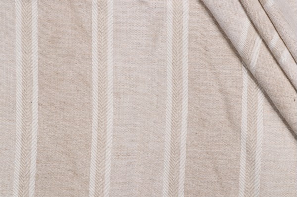 P Kaufmann Loam Woven Chenille Upholstery Fabric in Flax 