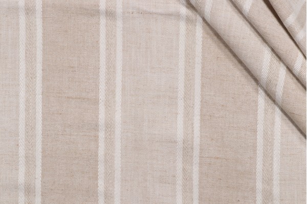 P Kaufmann Loam Woven Chenille Upholstery Fabric in Flax 