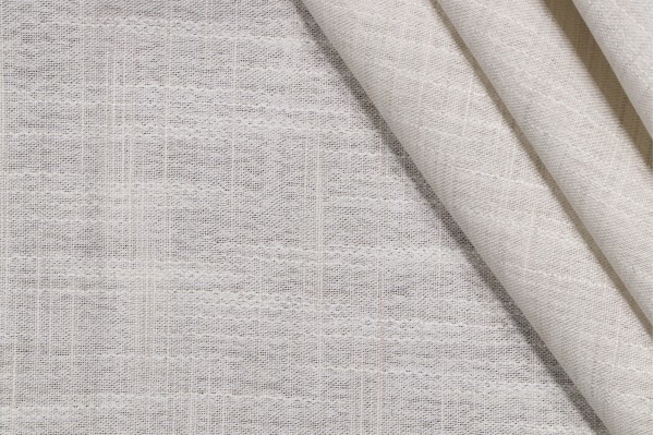Braemore Bangkok Sheer Drapery Fabric in Stoneware