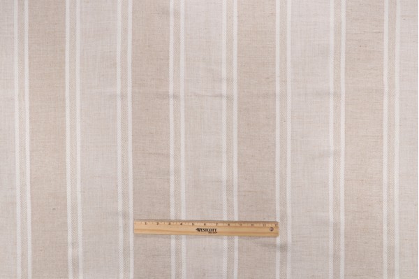 P Kaufmann Loam Woven Chenille Upholstery Fabric in Flax