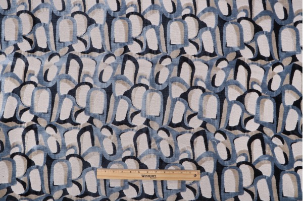Hamilton Ellis Velvet Upholstery Fabric in Marine 