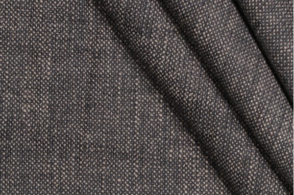 Anna French Luxe Weave W724124 Woven Chenille Upholstery Fabric in Black for Thibaut