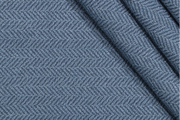 Thibaut Ellis Herringbone W72946 Woven Upholstery Fabric in Denim