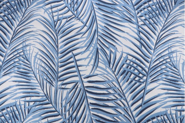 Anna French West Palm W80562 Woven Solution Dyed Acrylic Outdoor Fabric in Blue on White for Thibaut