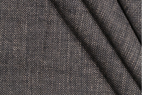 Anna French Luxe Weave W724124 Woven Chenille Upholstery Fabric in Black for Thibaut