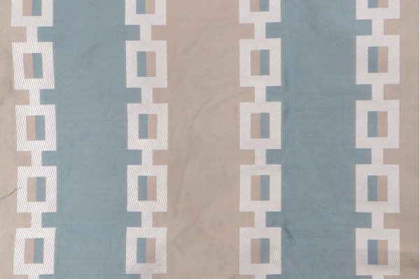 Thibaut Key Stripe AW1373 Woven Decorator Fabric in Mineral Blue