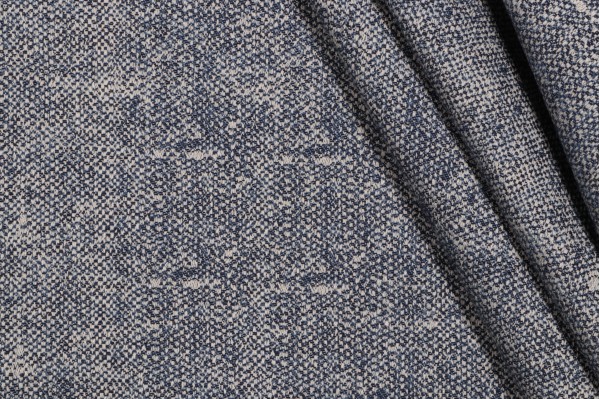1 Yard Thibaut Zara Texture W80005 Woven Solution Dyed Acrylic Outdoor Fabric in Indigo