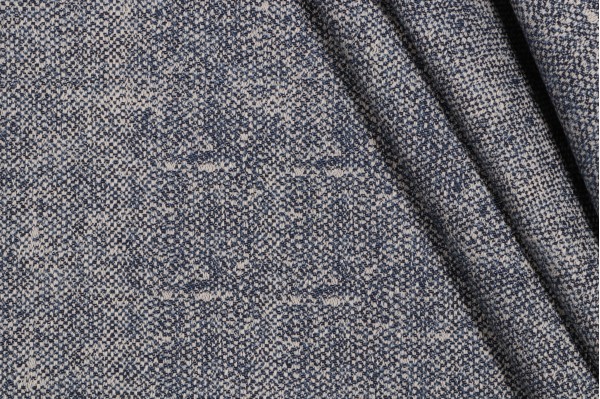 1 Yard Thibaut Zara Texture W80005 Woven Solution Dyed Acrylic Outdoor Fabric in Indigo