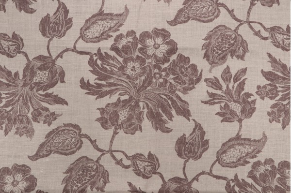 Click for 4.38 Yards Thibaut Helena F94104 Printed Linen Drapery Fabric in Brown on Natural Thibaut Helena F94104 Printed Linen Drapery Fabric in Brown on Natural