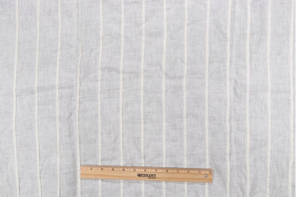 Thibaut Gathering W713007 Pleated Sheer Linen Drapery Fabric in Ivory