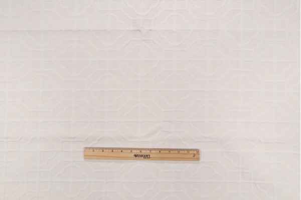 Thibaut Carter W72779 Woven Matelasse Upholstery Fabric in Off-White