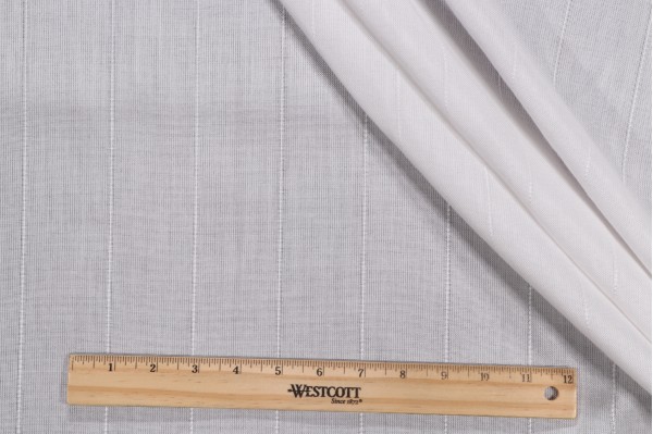 Anna French Lindy W80370 Sheer Solution Dyed Acrylic Drapery Weight Outdoor Fabric in White for Thibaut