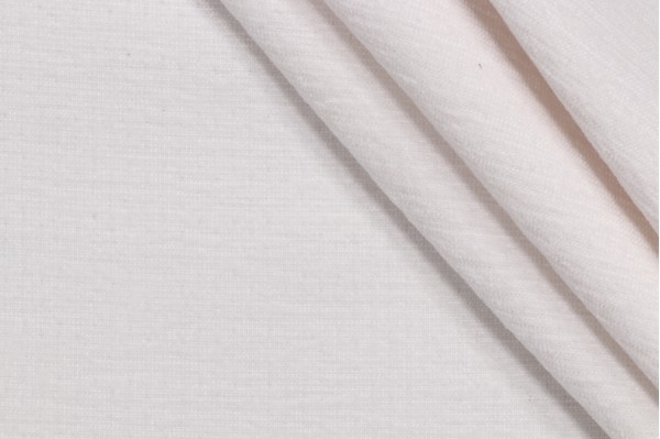 Thibaut Interlude W80063 Woven Solution Dyed Acrylic Chenille Outdoor Fabric in White