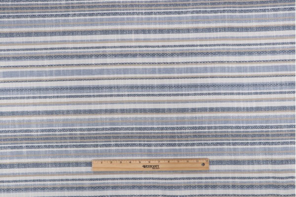 Stride Woven Decorator Fabric in Blue