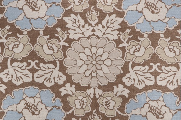 Click for 13 Yards Anna French Shima AF2588 Printed Linen Blend Drapery Fabric in Brown for Thibaut Anna French Shima AF2588 Printed Linen Blend Drapery Fabric in Brown for Thibaut
