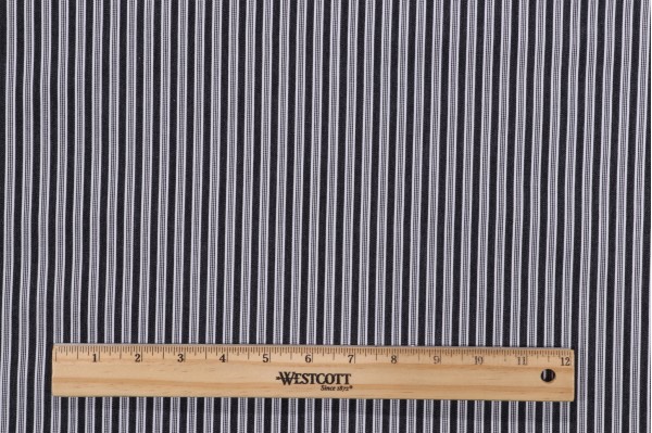 Thibaut Derby Ticking W80108 Woven Decorator Fabric in Black