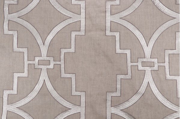 Anna French Songyue W736147 Embroidered Drapery Fabric in Natural for Thibaut