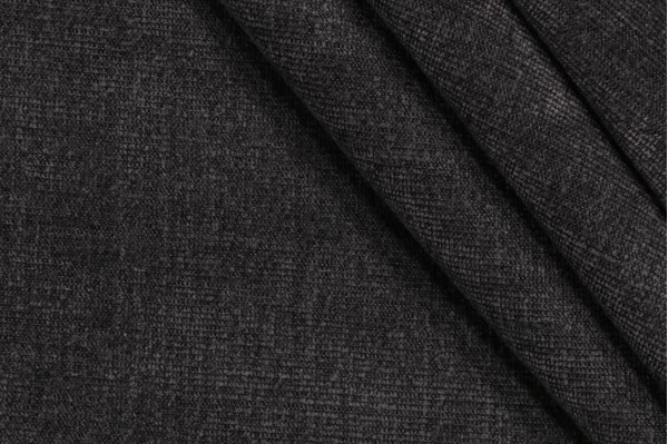 Thibaut Interlude W80066 Woven Solution Dyed Acrylic Chenille Outdoor Fabric in Charcoal