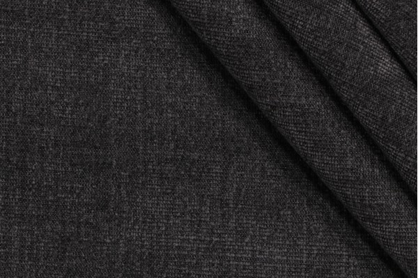 Thibaut Interlude W80066 Woven Solution Dyed Acrylic Chenille Outdoor Fabric in Charcoal
