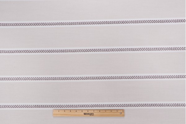 Thibaut Saybrook Stripe W80794 Woven Solution Dyed Acrylic Outdoor Fabric in Violet and Flax