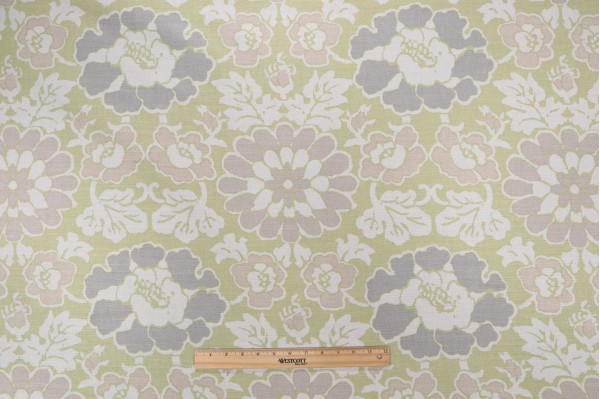Click for 6 Yards Anna French Shima AF2586 Printed Linen Blend Drapery Fabric in Apple Green for Thibaut Anna French Shima AF2586 Printed Linen Blend Drapery Fabric in Apple Green for Thibaut