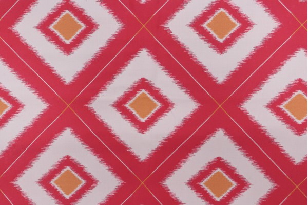 Thibaut Delray Diamond W80580 Woven Solution Dyed Acrylic Outdoor Fabric in Watermelon