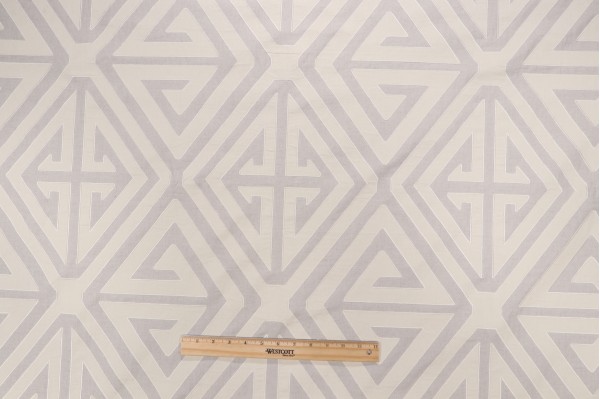 Thibaut Demetrius Applique W724304 Embroidered Drapery Fabric in Natural