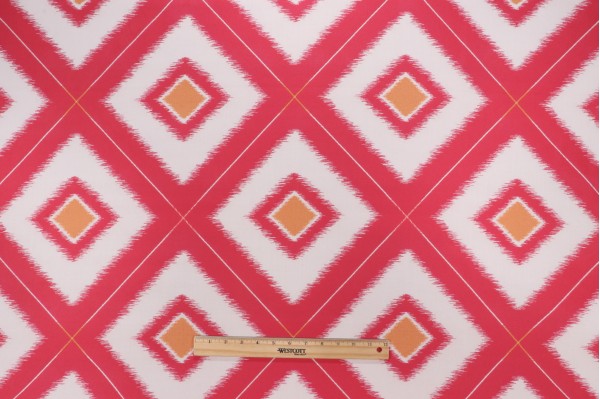 Thibaut Delray Diamond W80580 Woven Solution Dyed Acrylic Outdoor Fabric in Watermelon