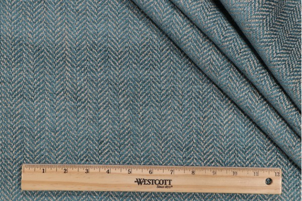 Thibaut Montebello W724139 Woven Chenille Upholstery Fabric in Peacock