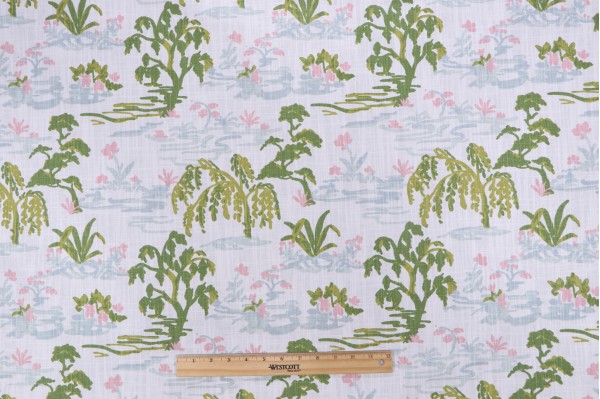Premier Prints Meadow-Slub Canvas Printed Cotton Drapery Fabric in Impression 