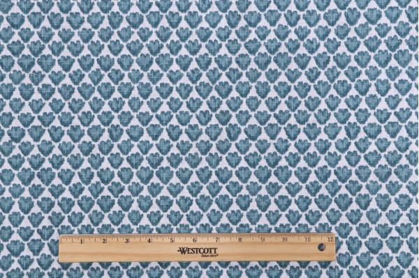 Premier Prints Benton-Slub Canvas Printed Cotton Drapery Fabric in Blue Springs 