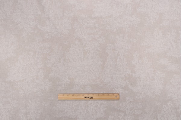 Premier Prints Colonial Printed Cotton Blend Drapery Fabric in Cloud 