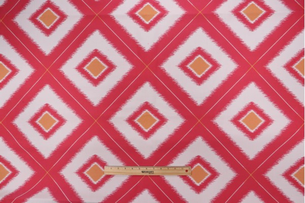 Thibaut Delray Diamond W80580 Woven Solution Dyed Acrylic Outdoor Fabric in Watermelon