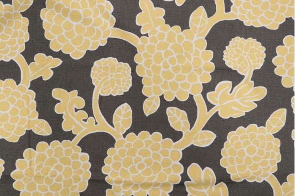 Click for 1.88 Yards Thibaut Nikko F916016 Printed Linen Blend Drapery Fabric in Yellow and Grey Thibaut Nikko F916016 Printed Linen Blend Drapery Fabric in Yellow and Grey