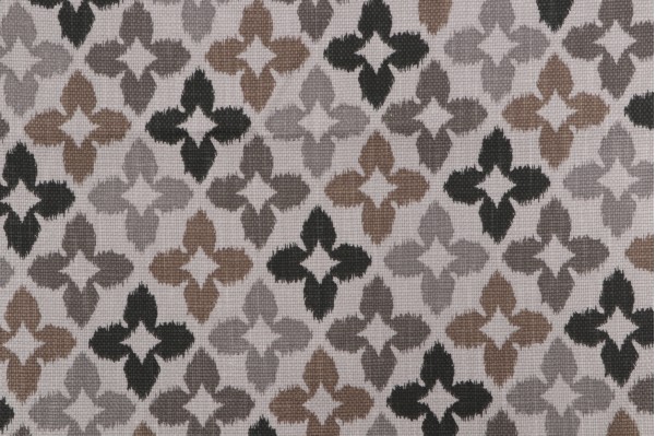 1 Yard Thibaut Novia F964126 Printed Cotton Drapery Fabric in Grey