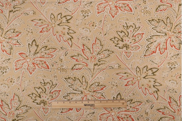 Click for .75 Yards Thibaut Brunswick F9105 Printed Cotton Twill Drapery Fabric in Beige Thibaut Brunswick F9105 Printed Cotton Twill Drapery Fabric in Beige