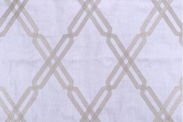 Click for 1 Yard Thibaut Fusion Trellis W736149 Embroidered Linen Drapery Fabric in Grey 1 Yard Thibaut Fusion Trellis W736149 Embroidered Linen Drapery Fabric in Grey