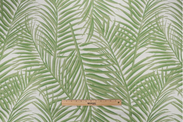 1 Yard Anna French West Palm W80565 Woven Solution Dyed Acrylic Outdoor Fabric in Kiwi on White for Thibaut