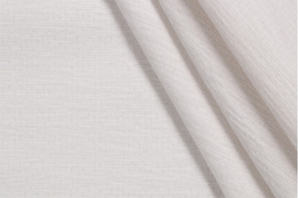 Thibaut Interlude W80063 Woven Solution Dyed Acrylic Chenille Outdoor Fabric in White