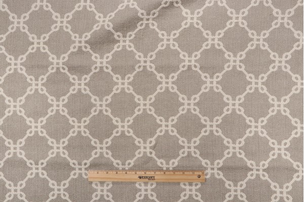 1 Yard Thibaut Bowen W7339 Woven Upholstery Fabric in Linen