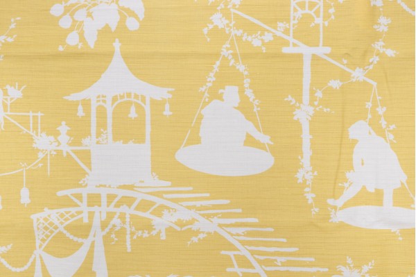 Click for 2 Yards Thibaut South Sea F916024 Printed Linen Blend Drapery Fabric in Yellow Thibaut South Sea F916024 Printed Linen Blend Drapery Fabric in Yellow