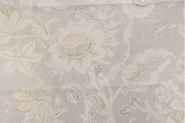 Thibaut Rittenhouse F94150 Printed Cotton Blend Drapery Fabric in Natural