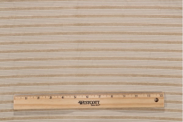 Thibaut Kenley Stripe W94913 Woven Chenille Upholstery Fabric in Beige