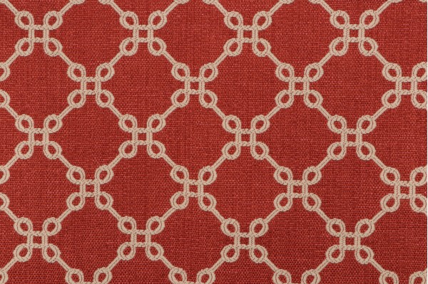 1 Yard Thibaut Bowen W74337 Woven Upholstery Fabric in Coral